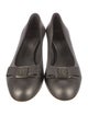Salvatore Ferragamo Leather Bow Accents Pumps
