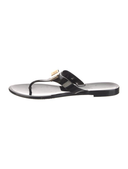 Salvatore Ferragamo Vara Bow Accent Rubber Slides