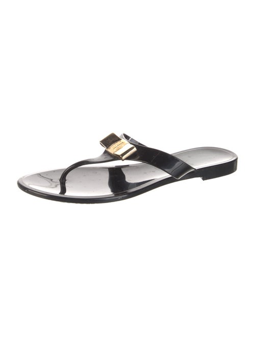Salvatore Ferragamo Vara Bow Accent Rubber Slides