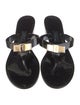 Salvatore Ferragamo Vara Bow Accent Rubber Slides