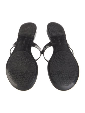 Salvatore Ferragamo Vara Bow Accent Rubber Slides