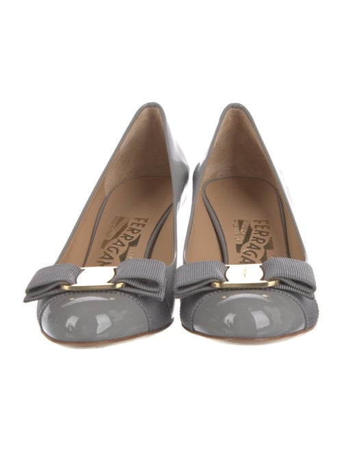 Salvatore Ferragamo Vara Bow Accent Patent Leather Pumps