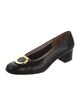 Salvatore Ferragamo Gancini Logo Leather Pumps