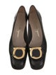 Salvatore Ferragamo Gancini Logo Leather Pumps