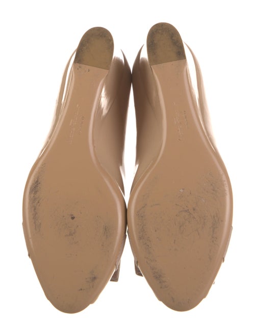 Salvatore Ferragamo Patent Leather Bow Accents Pumps