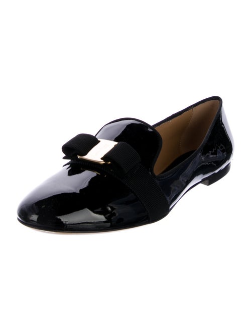 Salvatore Ferragamo Vara Bow Accent Patent Leather Loafers
