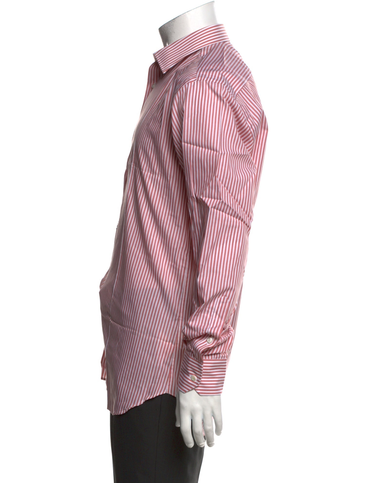 Salvatore Ferragamo Striped Long Sleeve Dress Shirt w/ Tags