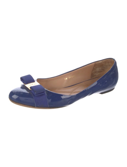Salvatore Ferragamo Patent Leather Ballet Flats