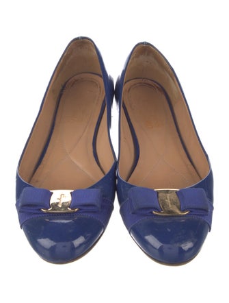 Salvatore Ferragamo Patent Leather Ballet Flats