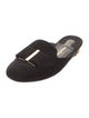 Salvatore Ferragamo Velvet Bow Accents Mules