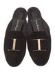 Salvatore Ferragamo Velvet Bow Accents Mules