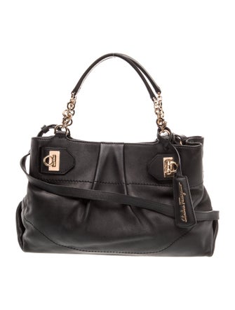 Salvatore Ferragamo Leather Top Handle Bag