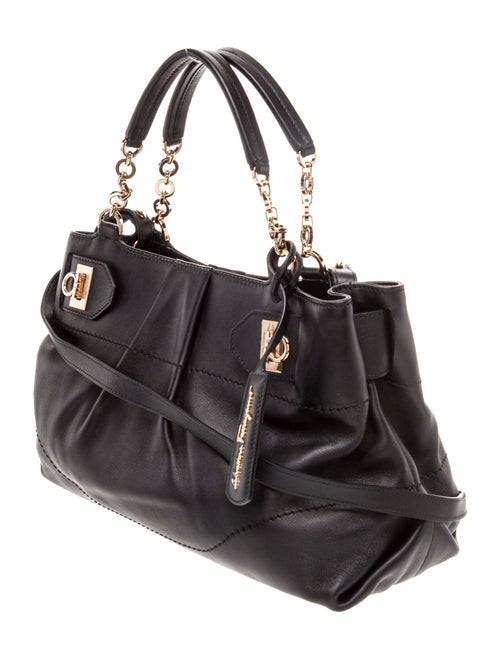 Salvatore Ferragamo Leather Top Handle Bag