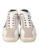 Salvatore Ferragamo Leather Graphic Print Sneakers
