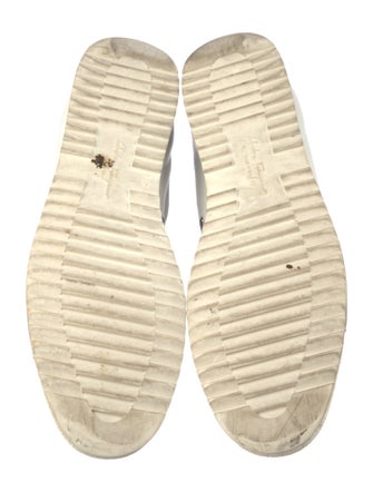 Salvatore Ferragamo Leather Graphic Print Sneakers