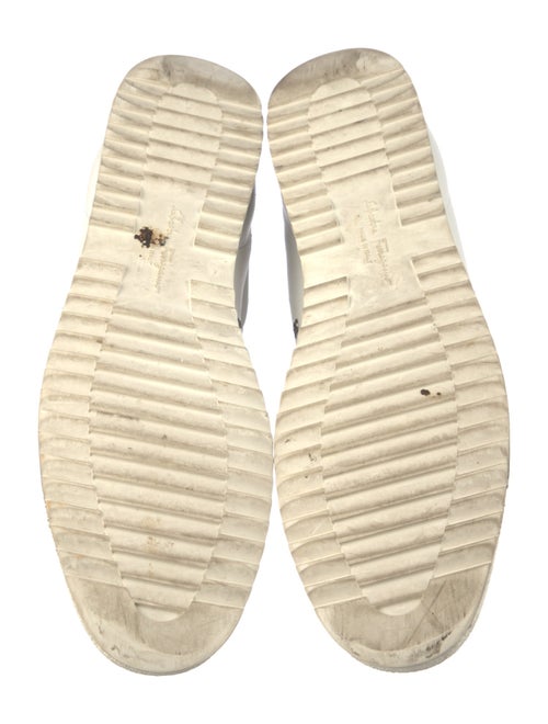 Salvatore Ferragamo Leather Graphic Print Sneakers