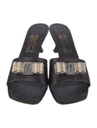 Salvatore Ferragamo Leather Slides