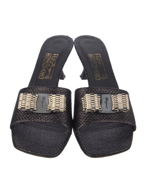 Salvatore Ferragamo Leather Slides