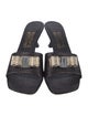 Salvatore Ferragamo Leather Slides