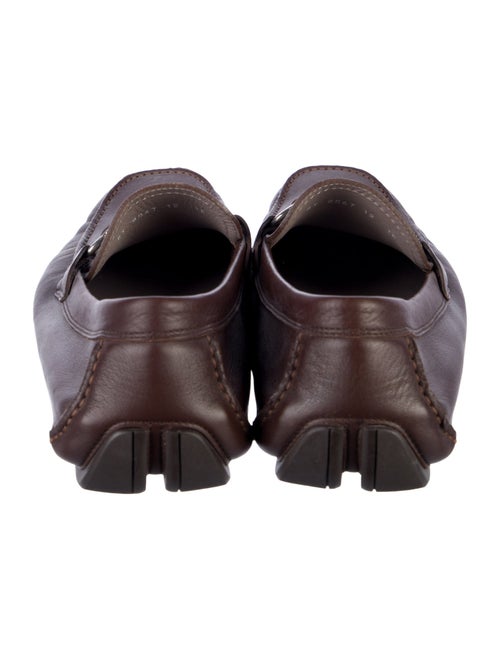 Salvatore Ferragamo Gancini Logo Leather Drivers