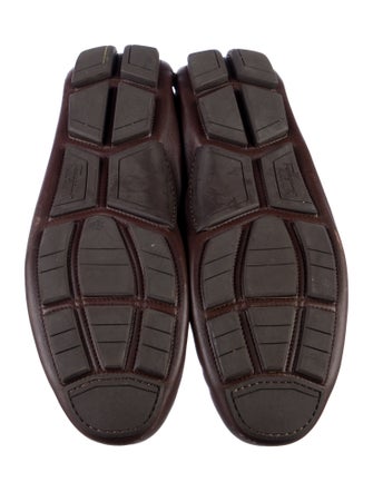 Salvatore Ferragamo Gancini Logo Leather Drivers