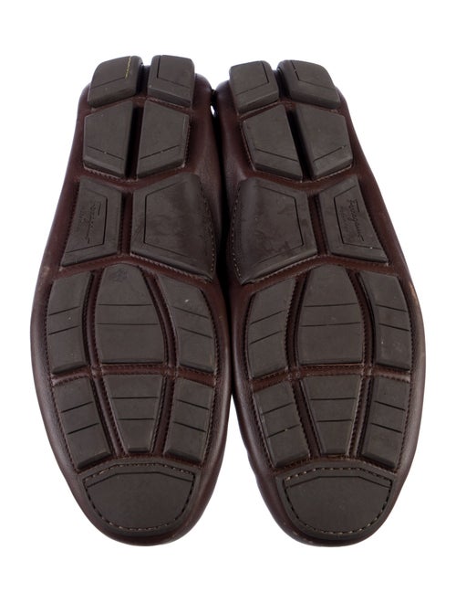 Salvatore Ferragamo Gancini Logo Leather Drivers