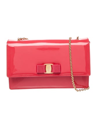Salvatore Ferragamo Patent Leather Shoulder Bag