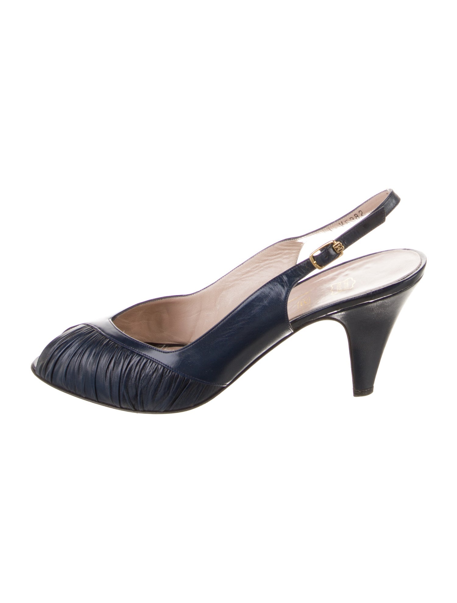 Salvatore Ferragamo Leather Slingback Pumps
