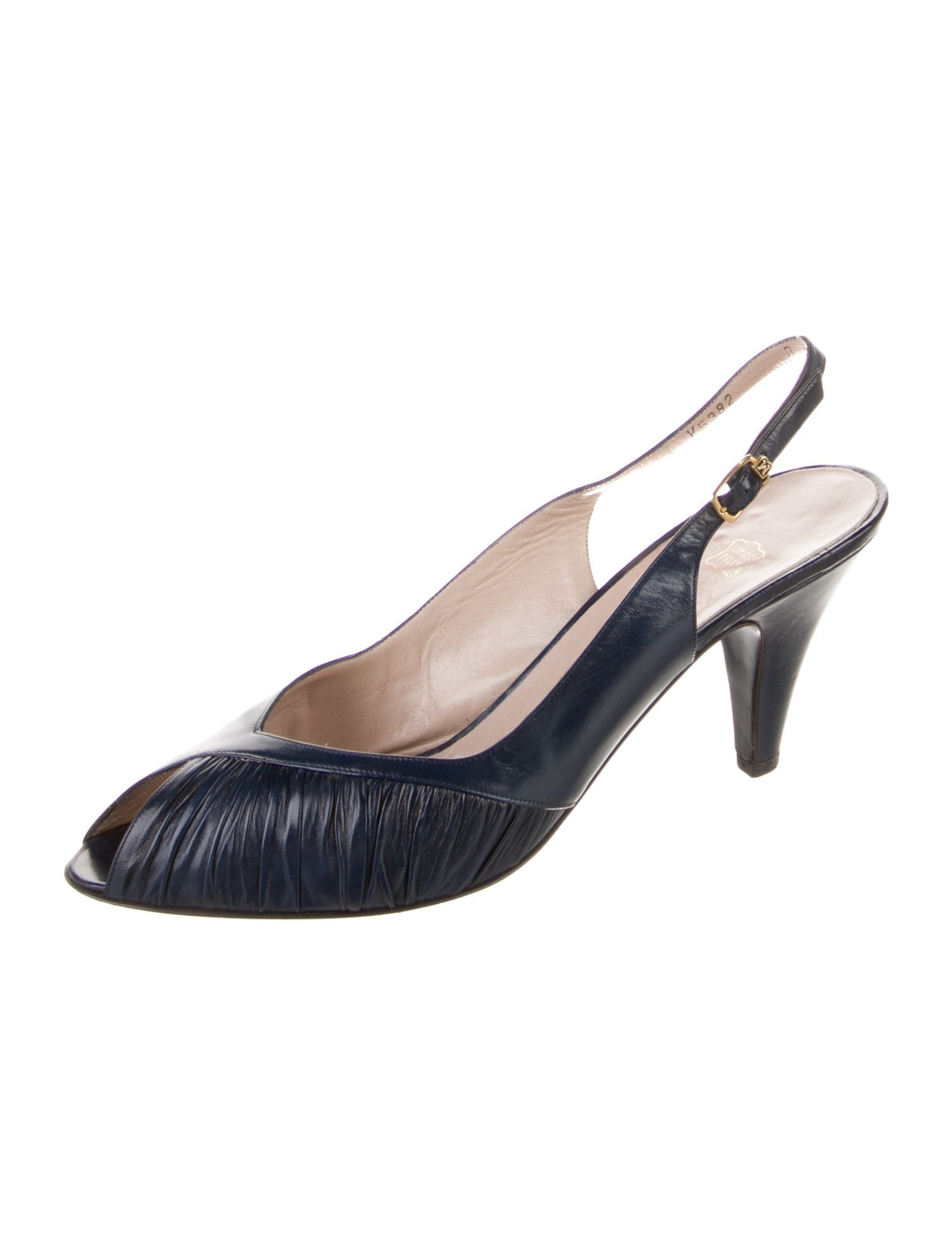 Salvatore Ferragamo Leather Slingback Pumps