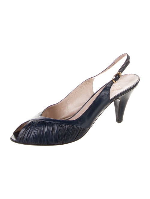 Salvatore Ferragamo Leather Slingback Pumps