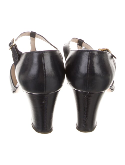 Salvatore Ferragamo Leather Slingback Pumps