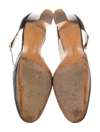 Salvatore Ferragamo Leather Slingback Pumps