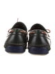 Salvatore Ferragamo Leather Bow Accents Moccasins