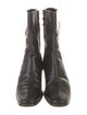 Salvatore Ferragamo Leather Moto Boots
