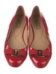 Salvatore Ferragamo Vara Bow Accent Patent Leather Flats
