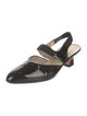 Salvatore Ferragamo Patent Leather Slingback Pumps
