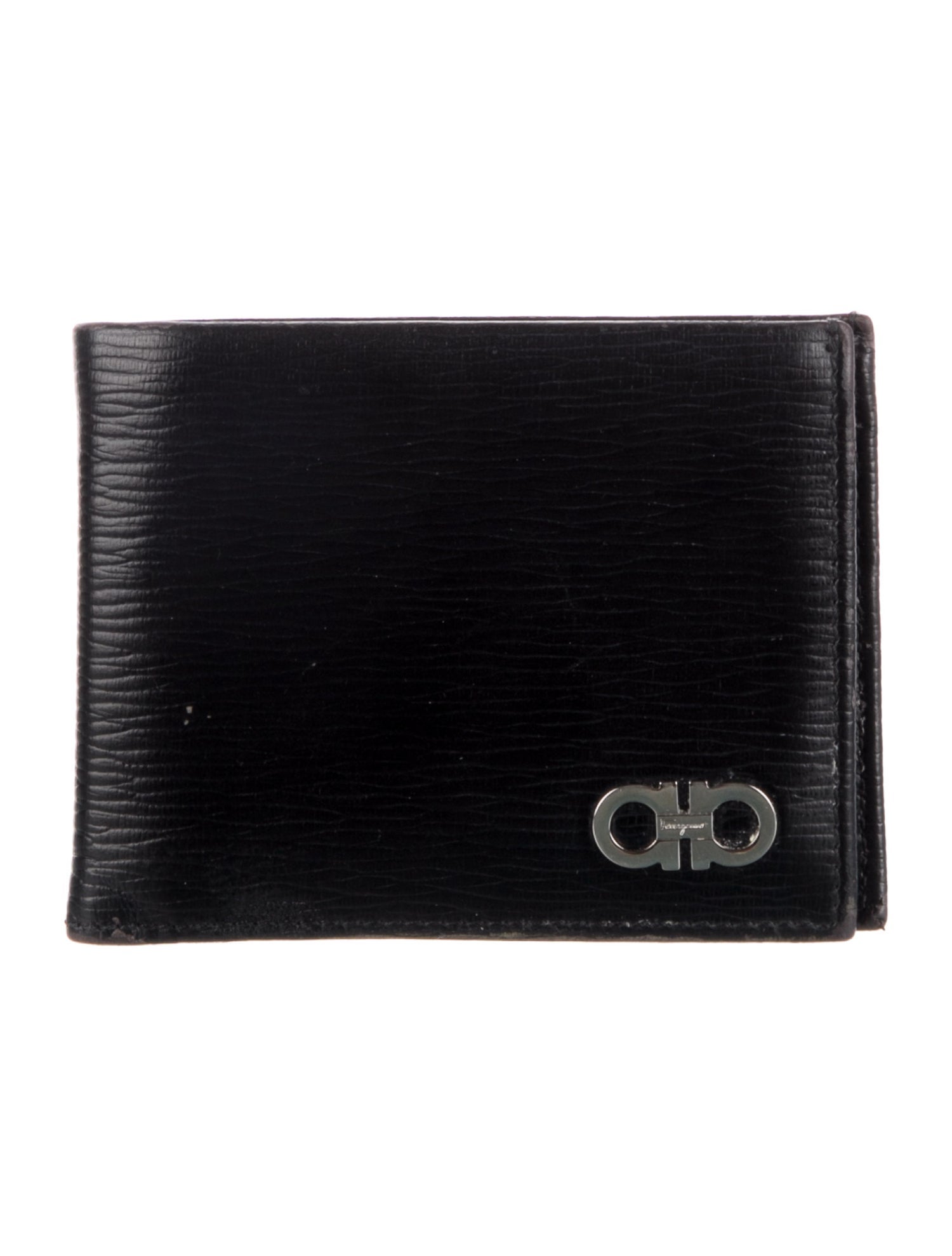 Salvatore Ferragamo Gancini Logo Leather Bifold Wallet