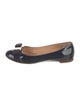 Salvatore Ferragamo Vara Bow Accent Patent Leather Ballet Flats
