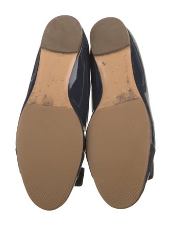 Salvatore Ferragamo Vara Bow Accent Patent Leather Ballet Flats