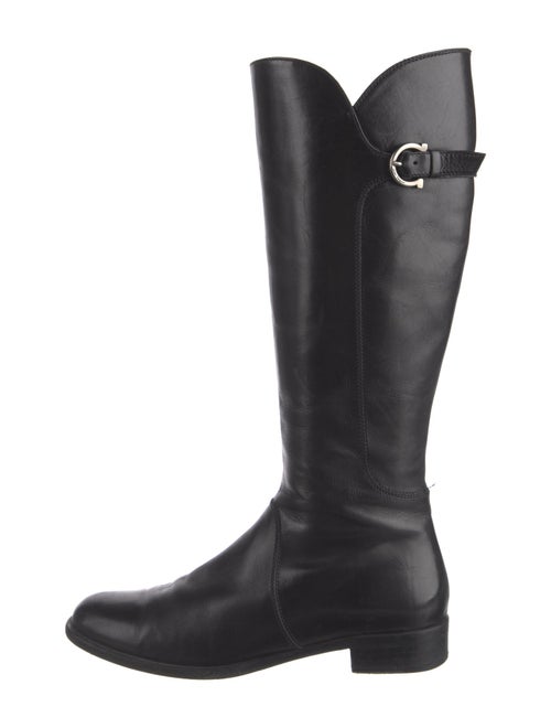 Salvatore Ferragamo Leather Riding Boots