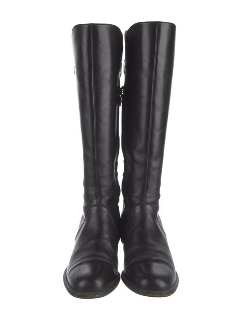 Salvatore Ferragamo Leather Riding Boots
