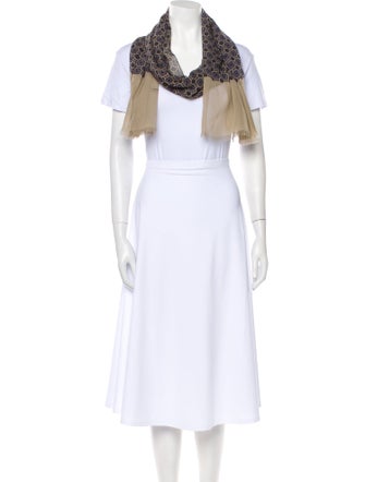 Salvatore Ferragamo Silk Printed Scarf