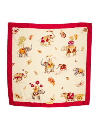Salvatore Ferragamo Silk Floral Print Scarf