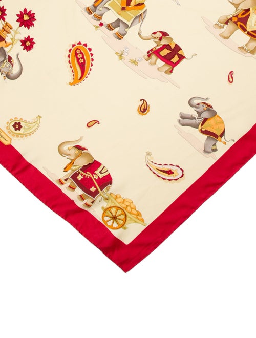 Salvatore Ferragamo Silk Floral Print Scarf