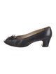 Salvatore Ferragamo Gancini Logo Leather Pumps