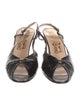 Salvatore Ferragamo Snakeskin Slingback Pumps