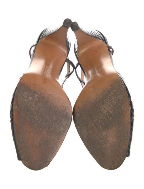 Salvatore Ferragamo Snakeskin Slingback Pumps