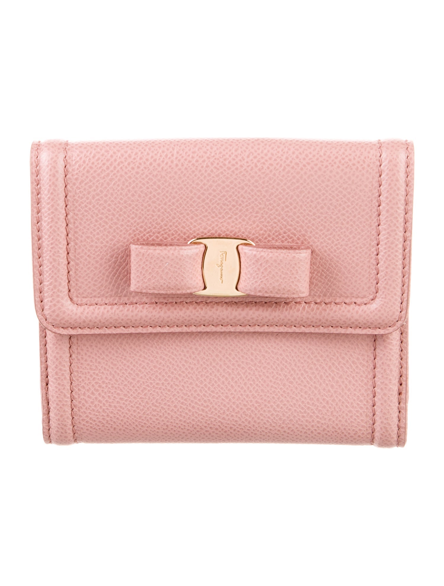 Salvatore Ferragamo Leather Compact Wallet