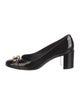 Salvatore Ferragamo Gancini Logo Patent Leather Pumps