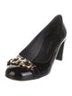 Salvatore Ferragamo Gancini Logo Patent Leather Pumps